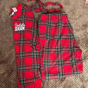 Kids Red Plaid Pajamas